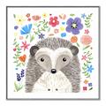 Picture of In the Garden Hedgehog _GroupedProduct_Square_Mini_ _GroupedProduct_Square_Canvas_Framed_