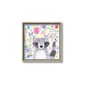 Picture of In the Garden Raccoon _GroupedProduct_Square_Mini_ _GroupedProduct_Square_Canvas_Framed_
