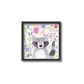 Picture of In the Garden Raccoon _GroupedProduct_Square_Mini_ _GroupedProduct_Square_Canvas_Framed_