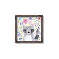 Picture of In the Garden Raccoon _GroupedProduct_Square_Mini_ _GroupedProduct_Square_Canvas_Framed_