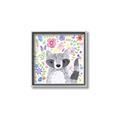Picture of In the Garden Raccoon _GroupedProduct_Square_Mini_ _GroupedProduct_Square_Canvas_Framed_
