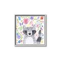Picture of In the Garden Raccoon _GroupedProduct_Square_Mini_ _GroupedProduct_Square_Canvas_Framed_