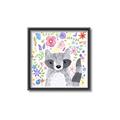 Picture of In the Garden Raccoon _GroupedProduct_Square_Mini_ _GroupedProduct_Square_Canvas_Framed_
