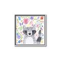 Picture of In the Garden Raccoon _GroupedProduct_Square_Mini_ _GroupedProduct_Square_Canvas_Framed_