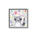 Picture of In the Garden Raccoon _GroupedProduct_Square_Mini_ _GroupedProduct_Square_Canvas_Framed_