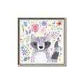 Picture of In the Garden Raccoon _GroupedProduct_Square_Mini_ _GroupedProduct_Square_Canvas_Framed_