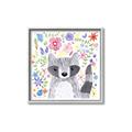 Picture of In the Garden Raccoon _GroupedProduct_Square_Mini_ _GroupedProduct_Square_Canvas_Framed_
