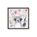 Picture of In the Garden Raccoon _GroupedProduct_Square_Mini_ _GroupedProduct_Square_Canvas_Framed_