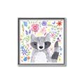 Picture of In the Garden Raccoon _GroupedProduct_Square_Mini_ _GroupedProduct_Square_Canvas_Framed_