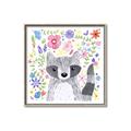 Picture of In the Garden Raccoon _GroupedProduct_Square_Mini_ _GroupedProduct_Square_Canvas_Framed_