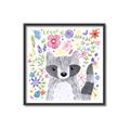 Picture of In the Garden Raccoon _GroupedProduct_Square_Mini_ _GroupedProduct_Square_Canvas_Framed_