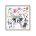 Picture of In the Garden Raccoon _GroupedProduct_Square_Mini_ _GroupedProduct_Square_Canvas_Framed_