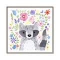Picture of In the Garden Raccoon _GroupedProduct_Square_Mini_ _GroupedProduct_Square_Canvas_Framed_