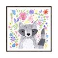 Picture of In the Garden Raccoon _GroupedProduct_Square_Mini_ _GroupedProduct_Square_Canvas_Framed_