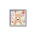 Picture of In the Garden Bear _GroupedProduct_Square_Mini_ _GroupedProduct_Square_Canvas_Framed_