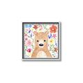 Picture of In the Garden Bear _GroupedProduct_Square_Mini_ _GroupedProduct_Square_Canvas_Framed_
