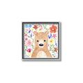 Picture of In the Garden Bear _GroupedProduct_Square_Mini_ _GroupedProduct_Square_Canvas_Framed_