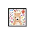 Picture of In the Garden Bear _GroupedProduct_Square_Mini_ _GroupedProduct_Square_Canvas_Framed_