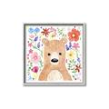 Picture of In the Garden Bear _GroupedProduct_Square_Mini_ _GroupedProduct_Square_Canvas_Framed_