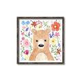 Picture of In the Garden Bear _GroupedProduct_Square_Mini_ _GroupedProduct_Square_Canvas_Framed_