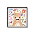 Picture of In the Garden Bear _GroupedProduct_Square_Mini_ _GroupedProduct_Square_Canvas_Framed_