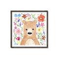 Picture of In the Garden Bear _GroupedProduct_Square_Mini_ _GroupedProduct_Square_Canvas_Framed_
