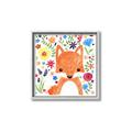 Picture of In the Garden Fox _GroupedProduct_Square_Mini_ _GroupedProduct_Square_Canvas_Framed_