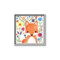 Picture of In the Garden Fox _GroupedProduct_Square_Mini_ _GroupedProduct_Square_Canvas_Framed_