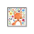 Picture of In the Garden Fox _GroupedProduct_Square_Mini_ _GroupedProduct_Square_Canvas_Framed_