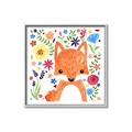 Picture of In the Garden Fox _GroupedProduct_Square_Mini_ _GroupedProduct_Square_Canvas_Framed_