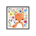 Picture of In the Garden Fox _GroupedProduct_Square_Mini_ _GroupedProduct_Square_Canvas_Framed_