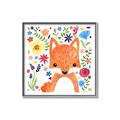 Picture of In the Garden Fox _GroupedProduct_Square_Mini_ _GroupedProduct_Square_Canvas_Framed_