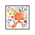 Picture of In the Garden Fox _GroupedProduct_Square_Mini_ _GroupedProduct_Square_Canvas_Framed_