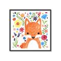 Picture of In the Garden Fox _GroupedProduct_Square_Mini_ _GroupedProduct_Square_Canvas_Framed_