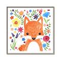 Picture of In the Garden Fox _GroupedProduct_Square_Mini_ _GroupedProduct_Square_Canvas_Framed_