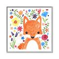 Picture of In the Garden Fox _GroupedProduct_Square_Mini_ _GroupedProduct_Square_Canvas_Framed_