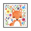 Picture of In the Garden Fox _GroupedProduct_Square_Mini_ _GroupedProduct_Square_Canvas_Framed_