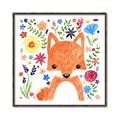 Picture of In the Garden Fox _GroupedProduct_Square_Mini_ _GroupedProduct_Square_Canvas_Framed_
