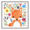 Picture of In the Garden Fox _GroupedProduct_Square_Mini_ _GroupedProduct_Square_Canvas_Framed_