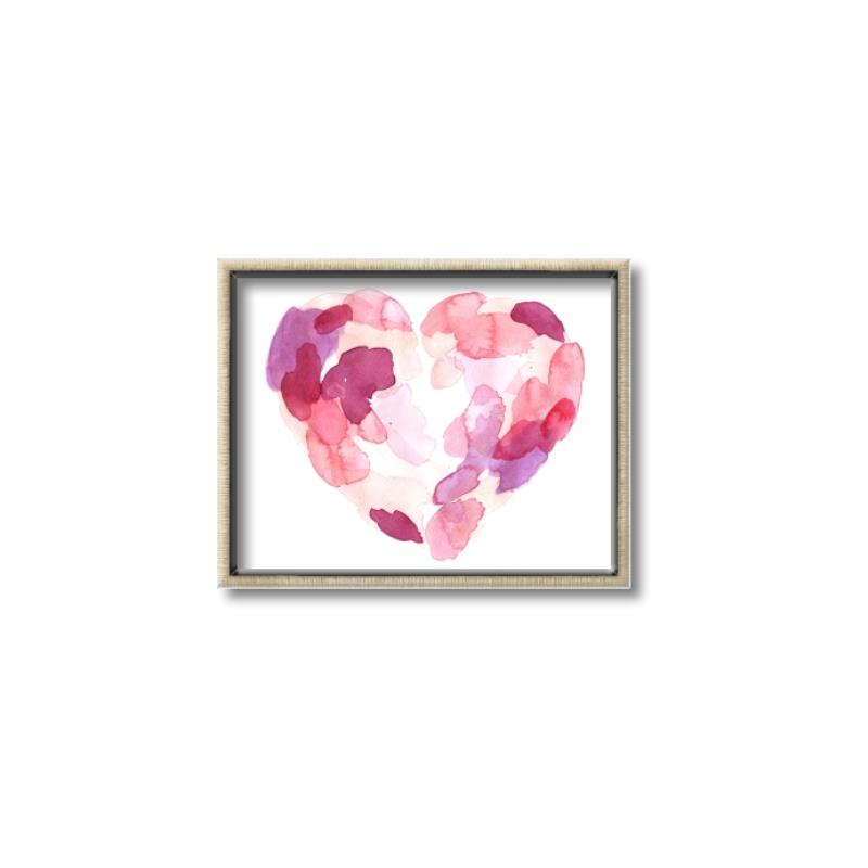 Picture of Colored Heart _GroupedProduct_Rectangle_Landscape_Mini_ _GroupedProduct_Rectangle_Landscape_Canvas_Framed_