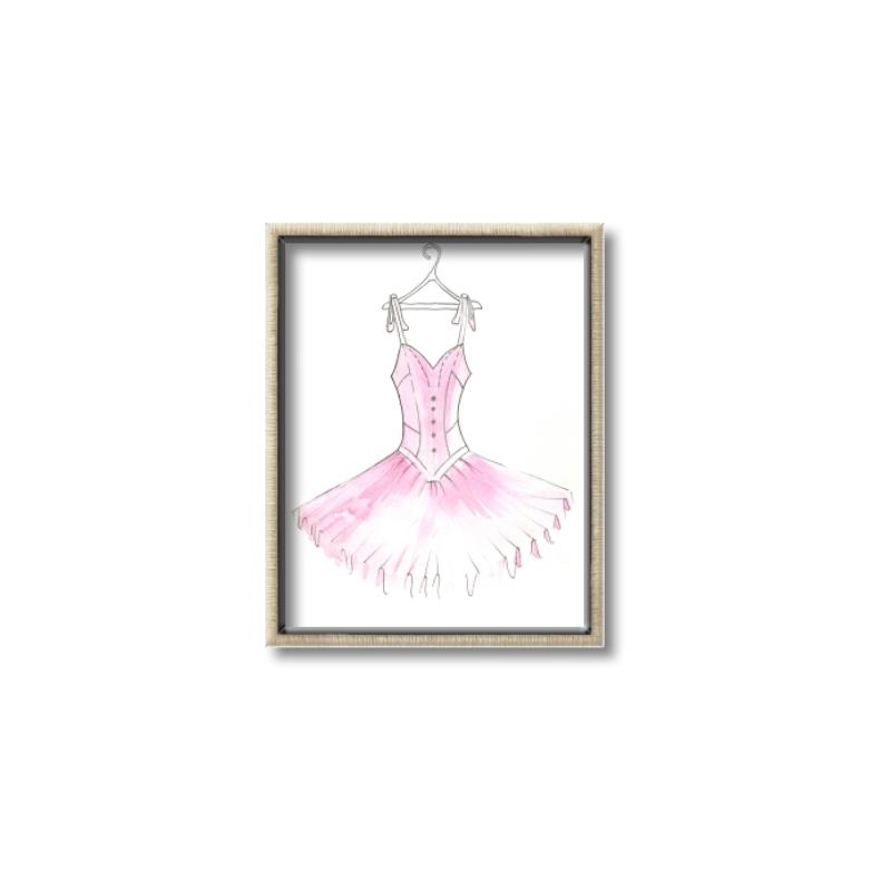 Picture of Ballerina Dress I _GroupedProduct_Rectangle_Portrait_Mini_ _GroupedProduct_Rectangle_Portrait_Canvas_Framed_