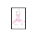 Picture of Ballerina Dress I _GroupedProduct_Rectangle_Portrait_Mini_ _GroupedProduct_Rectangle_Portrait_Canvas_Framed_