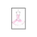 Picture of Ballerina Dress I _GroupedProduct_Rectangle_Portrait_Mini_ _GroupedProduct_Rectangle_Portrait_Canvas_Framed_