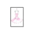 Picture of Ballerina Dress I _GroupedProduct_Rectangle_Portrait_Mini_ _GroupedProduct_Rectangle_Portrait_Canvas_Framed_
