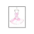Picture of Ballerina Dress I _GroupedProduct_Rectangle_Portrait_Mini_ _GroupedProduct_Rectangle_Portrait_Canvas_Framed_