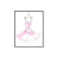 Picture of Ballerina Dress I _GroupedProduct_Rectangle_Portrait_Mini_ _GroupedProduct_Rectangle_Portrait_Canvas_Framed_