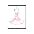 Picture of Ballerina Dress I _GroupedProduct_Rectangle_Portrait_Mini_ _GroupedProduct_Rectangle_Portrait_Canvas_Framed_