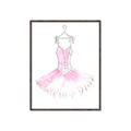 Picture of Ballerina Dress I _GroupedProduct_Rectangle_Portrait_Mini_ _GroupedProduct_Rectangle_Portrait_Canvas_Framed_
