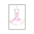 Picture of Ballerina Dress I _GroupedProduct_Rectangle_Portrait_Mini_ _GroupedProduct_Rectangle_Portrait_Canvas_Framed_