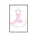 Picture of Ballerina Dress I _GroupedProduct_Rectangle_Portrait_Mini_ _GroupedProduct_Rectangle_Portrait_Canvas_Framed_